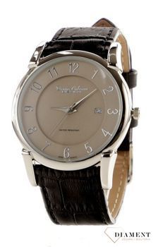 Zegarek męski Bruno Calvani BC2585 SILVER na czarnym pasku.jpg